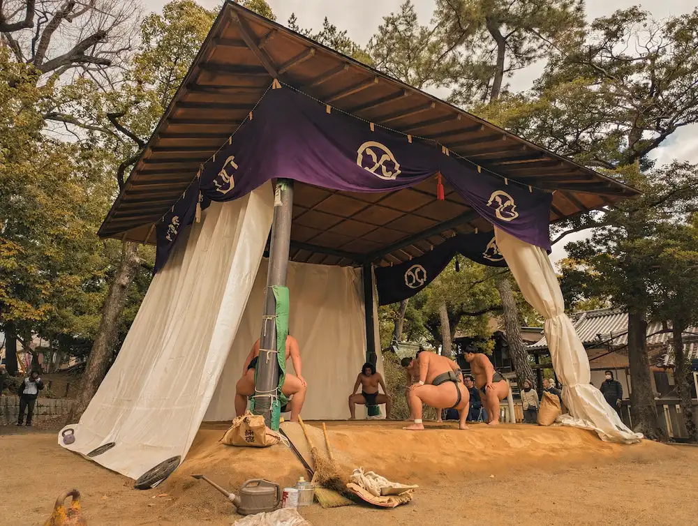 秀ノ山部屋の公開朝稽古