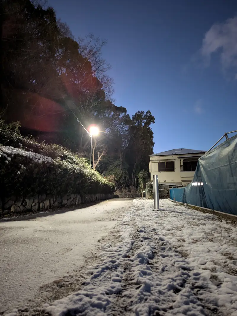 街の雪景色