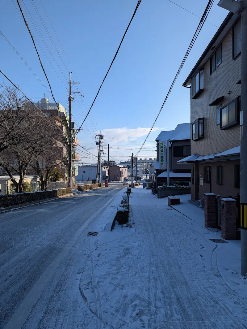 街の雪景色